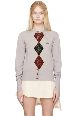 Vivienne Westwood Taupe Argyle Cardigan