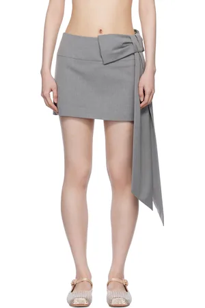 SANDY LIANG Gray Skar Miniskirt