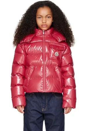 Moncler Kids Red Andro Giubbotto Down Jacket