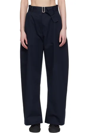 STUDIO NICHOLSON Navy Doring Trousers