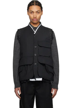 Maison Margiela Gray Wool Vest