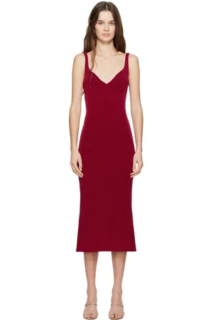 Mirror Palais Red Naomi Supermodel Midi Dress