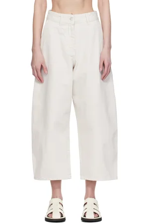 STUDIO NICHOLSON Off-White Chalco Jeans