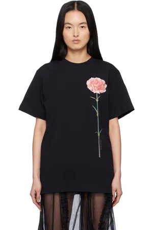 Simone Rocha Carnation Print Short Sleeve T-shirt