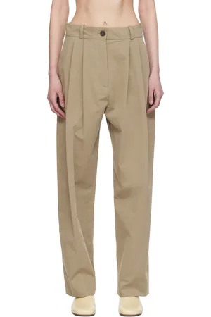STUDIO NICHOLSON Beige Acuna Trousers
