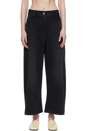 STUDIO NICHOLSON Black Chalco Jeans