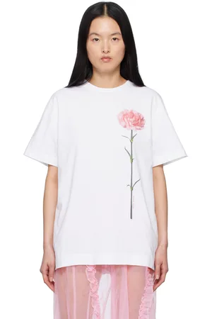 Simone Rocha Carnation Print Short Sleeve T-shirt