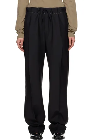 Maison Margiela Black Wool Mohair Trousers