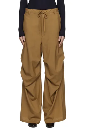 Maison Margiela Brown Tailoring Wool Canvas Trousers
