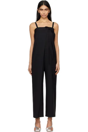 Maison Margiela Black Tailoring Wool Canvas Trouser Jumpsuit