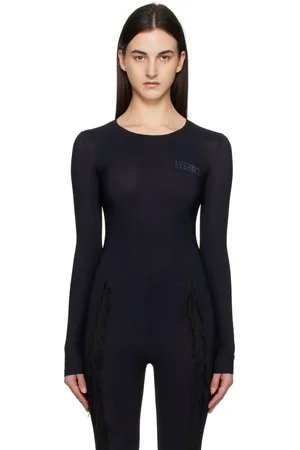 Maison Margiela Black Lycra Jersey Bodysuit