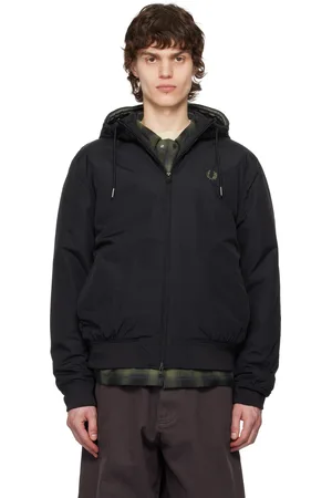 Fred Perry Black Hooded Brentham Jacket