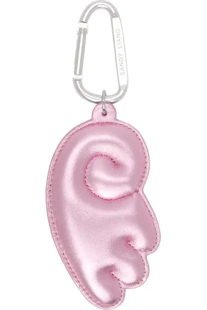 SANDY LIANG Pink Wing Bag Charm Keychain