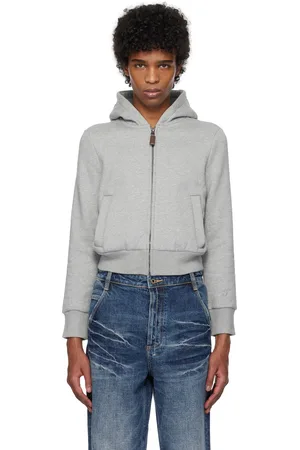 Fax Copy Express Gray Tight Fleece-Lined Hoodie