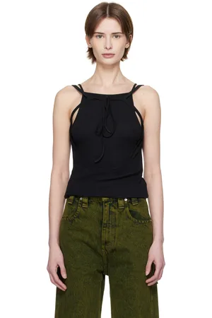 ECKHAUS LATTA Black Flip Tank Top
