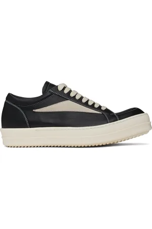 Rick Owens Black Hollywood Vintage Sneaks Sneakers