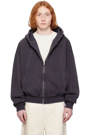 Entire Studios Navy Thermal Hoodie