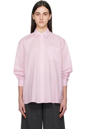 Nothing Written Pink Timon Striped Cotton Shirt