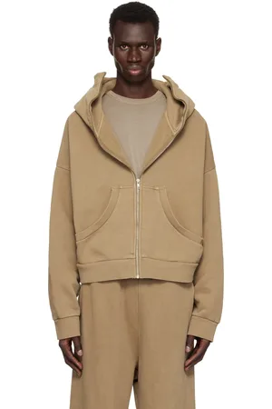 Entire Studios Beige Full Zip Hoodie