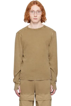 Entire Studios Beige Thermal Long Sleeve T-Shirt