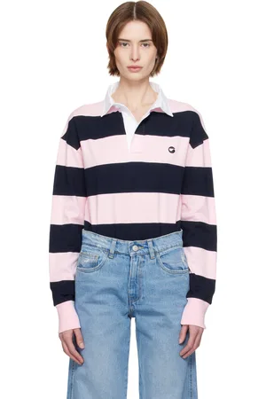 COPERNI Navy & Pink Striped Bodysuit