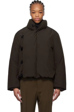 LEMAIRE Brown Short Puffer Down Jacket