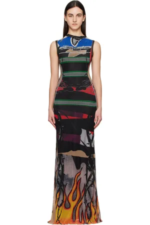 OTTOLINGER Multicolor Mesh Maxi Dress