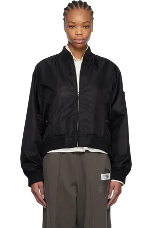 Maison Margiela Black Spliced Bomber Jacket