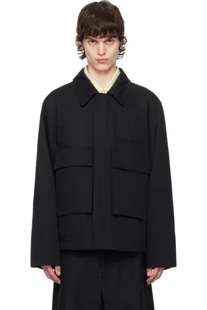 LEMAIRE Black Quilted 3D Pockets Jacket