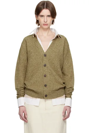Maison Margiela Khaki Pilling Cardigan