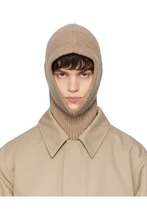 LEMAIRE Beige Hood Lambswool Balaclava