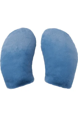 Marni Blue Padded Faux-Fur Mittens