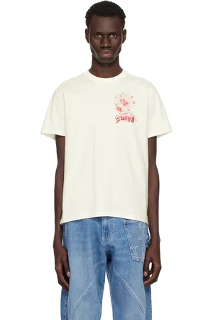 Ganni Off-White Celestial Poster Relaxed T-shirt