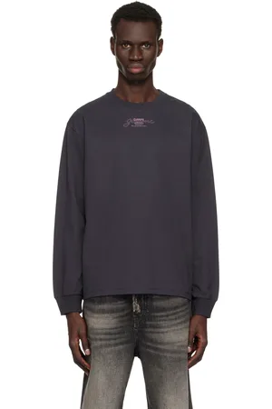 Ganni Purple Future Heavy Jersey Long Sleeve T-shirt