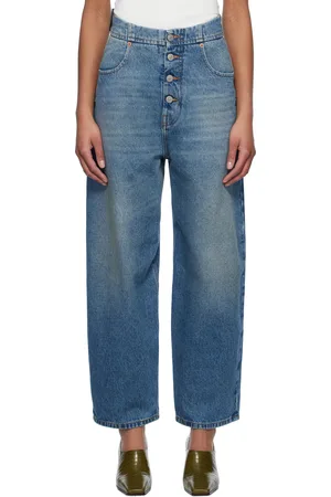 Maison Margiela Blue Button Jeans