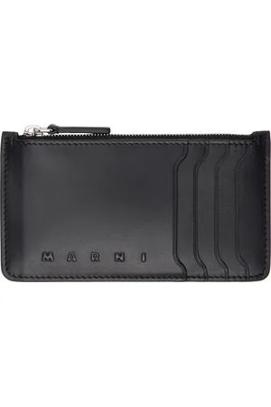 Marni Black Leather Card Holder