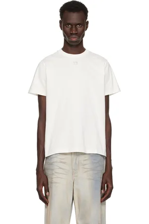 Ganni Off-White Relaxed Rhinestone T-shirt