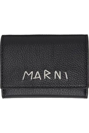 Marni Black Leather Key Holder