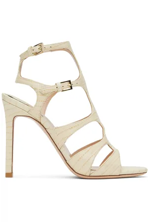 Tom Ford Off-White Lizard Paradis Heeled Sandals