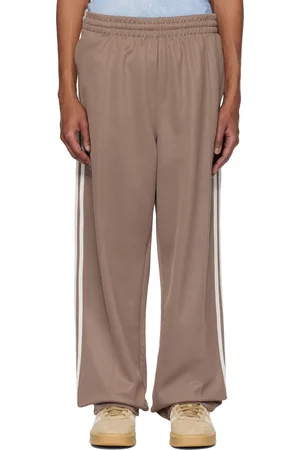 adidas Brown Adicolor Baggy Fit Firebird Track Pants