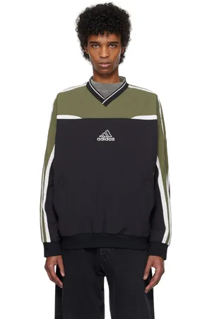 adidas Black & Khaki Cutline Sweatshirt
