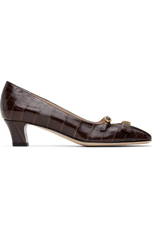 VALENTINO GARAVANI Brown Bowow Décolleté Heels