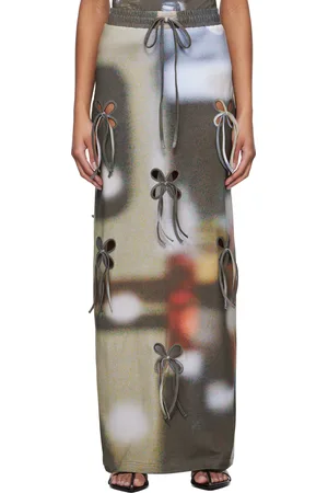 J.KIM Anton Belinskiy Edition Car Printed Maxi Skirt