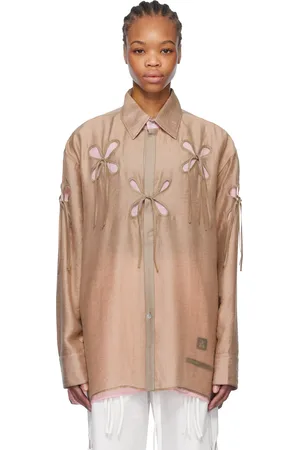 J.KIM Beige & Pink Anton Belinskiy Edition Organza Petal Shirt