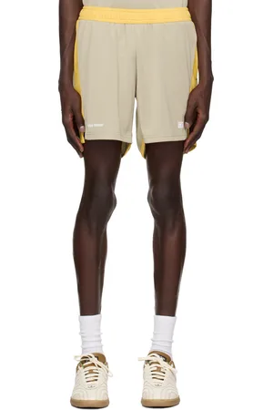 WALES BONNER Beige & Yellow Home Jersey Shorts