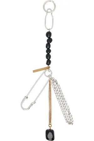 DRIES VAN NOTEN Silver & Gold Safety Pin Brooch