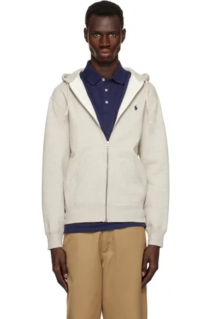 Ralph Lauren Gray Fleece Full-Zip Hoodie