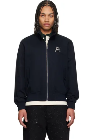 Givenchy Navy Monogram 72 Crystals Harrington Jacket