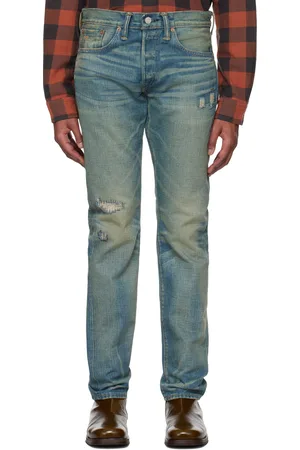 Ralph Lauren Blue Slim Fit Ridgway Selvedge Jeans
