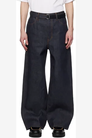 SACAI Indigo Belted Jeans